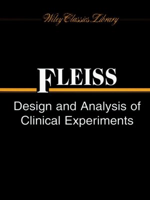 cover image of Design and Analysis of Clinical Experiments